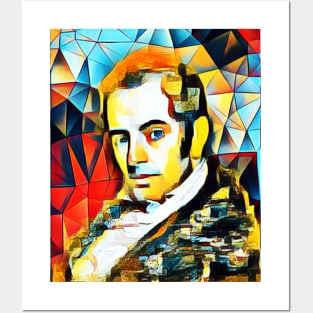 Washington Irving Abstract Portrait | Washington Irving Abstract Artwork 15 Posters and Art